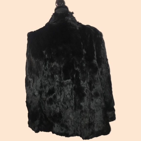 VTG. Rabbit Fur Coat - Picture 3 of 11